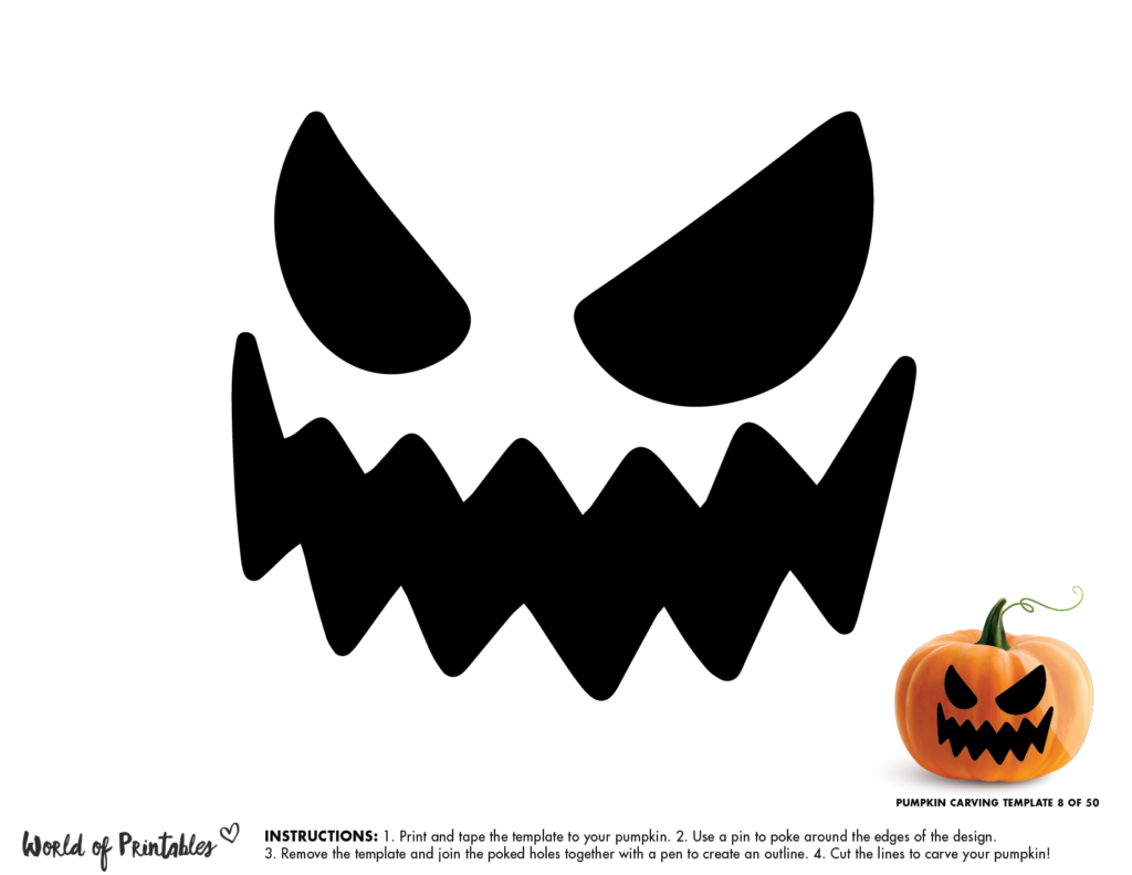 Jack O Lantern Printable Template Fillable Form 2023