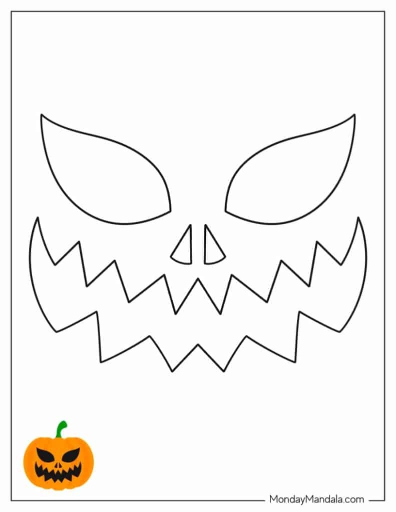 Jack O Lantern Templates Printable Free FREE Printable A Z