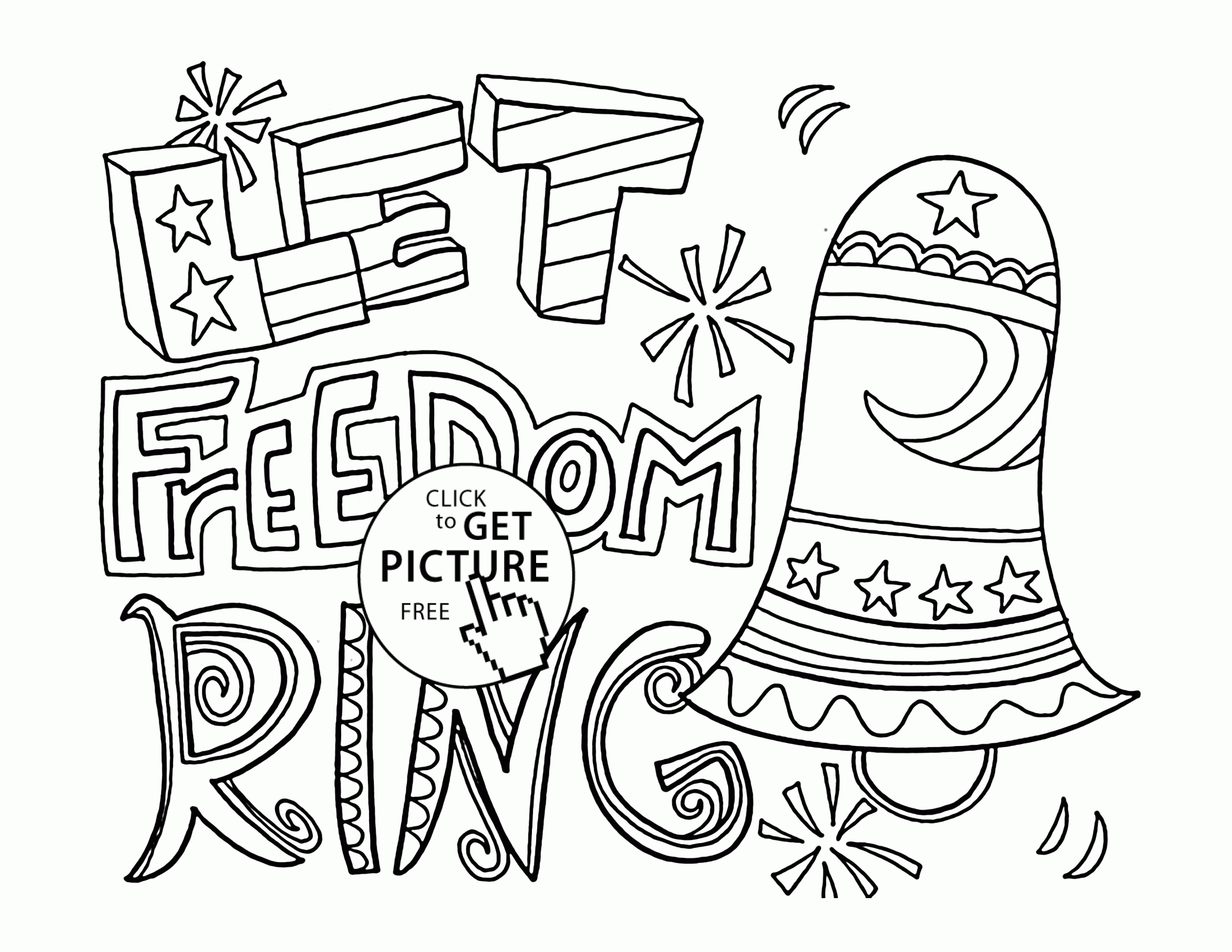 July 4th Coloring Page Coloring Home