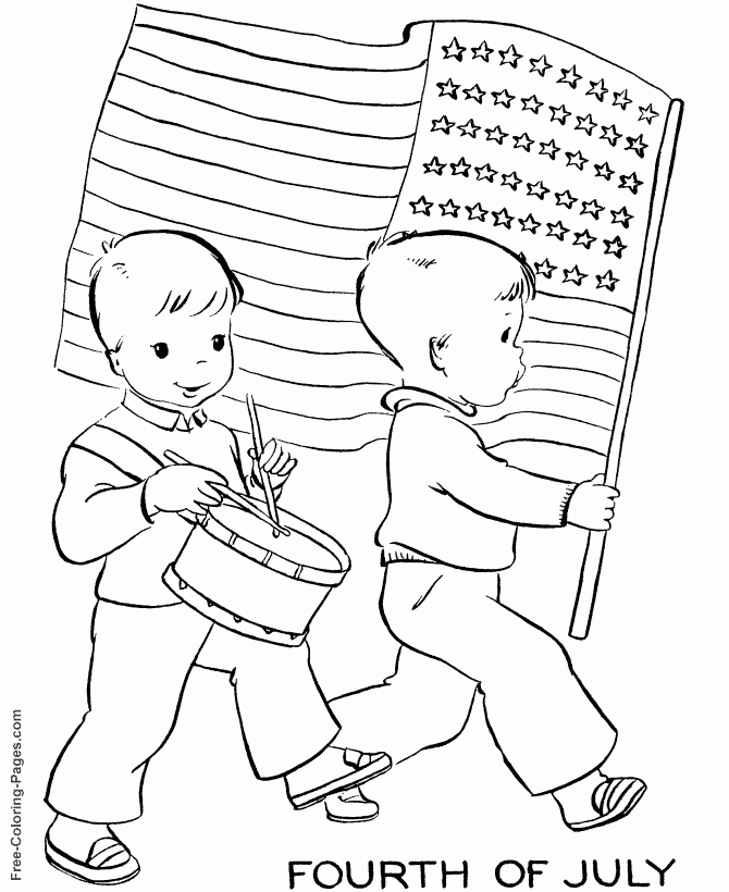 July 4th Coloring Pages