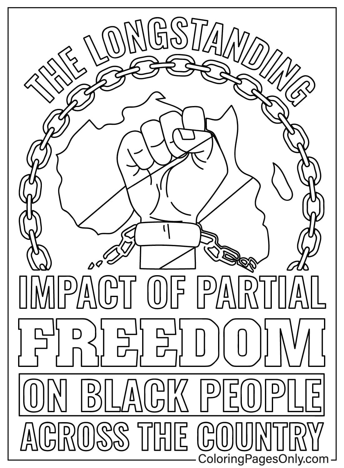 Juneteenth Poster Free Printable Coloring Pages