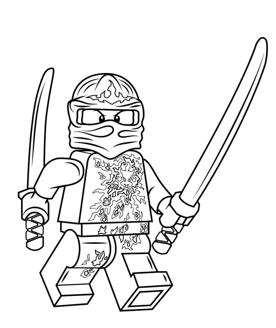 Kai The Lego Ninjago Fire Ninja Coloring Pages Free Coloring Pages