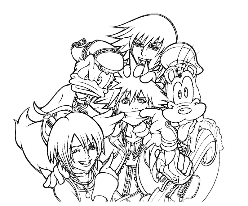 Kingdom Hearts Coloring Pages To Download And Print For Free