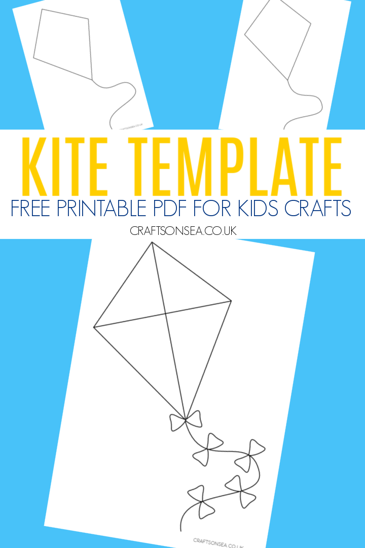 Kite Template FREE Printable PDF Crafts On Sea Kite Template