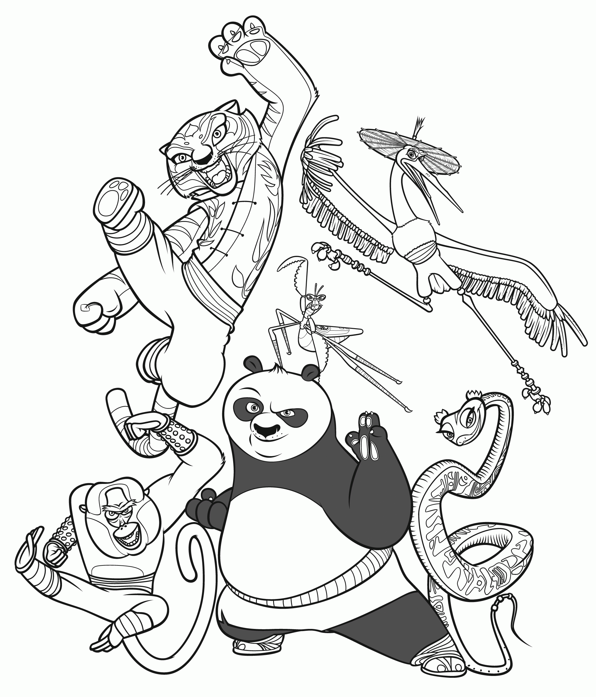 Kung Fu Panda Printable Coloring Pages Free Coloring Pages The Best 
