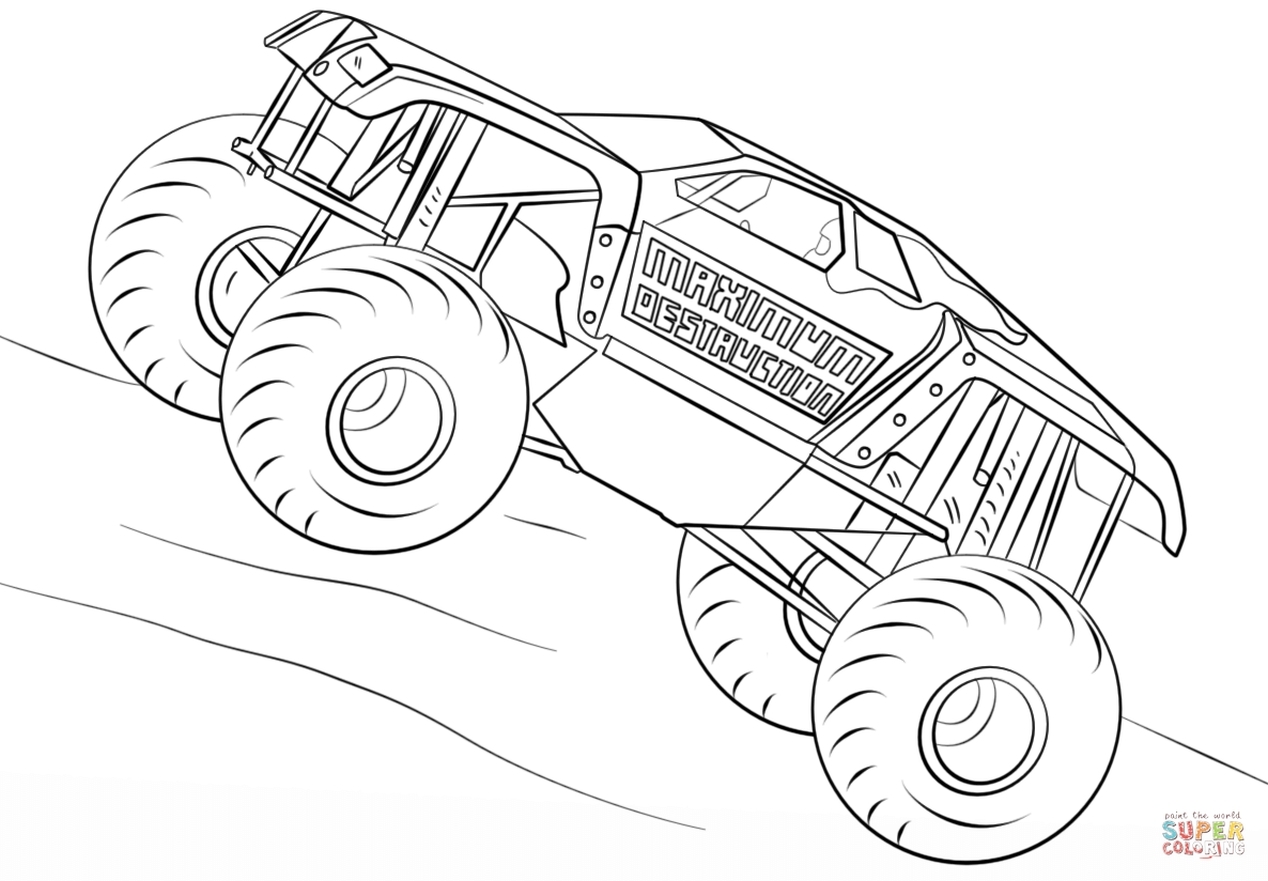 Lamborghini Monster Trucks Coloring Pages Coloring Pages