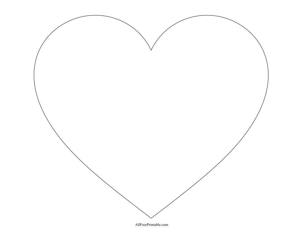 Large Heart Templates Free Printable