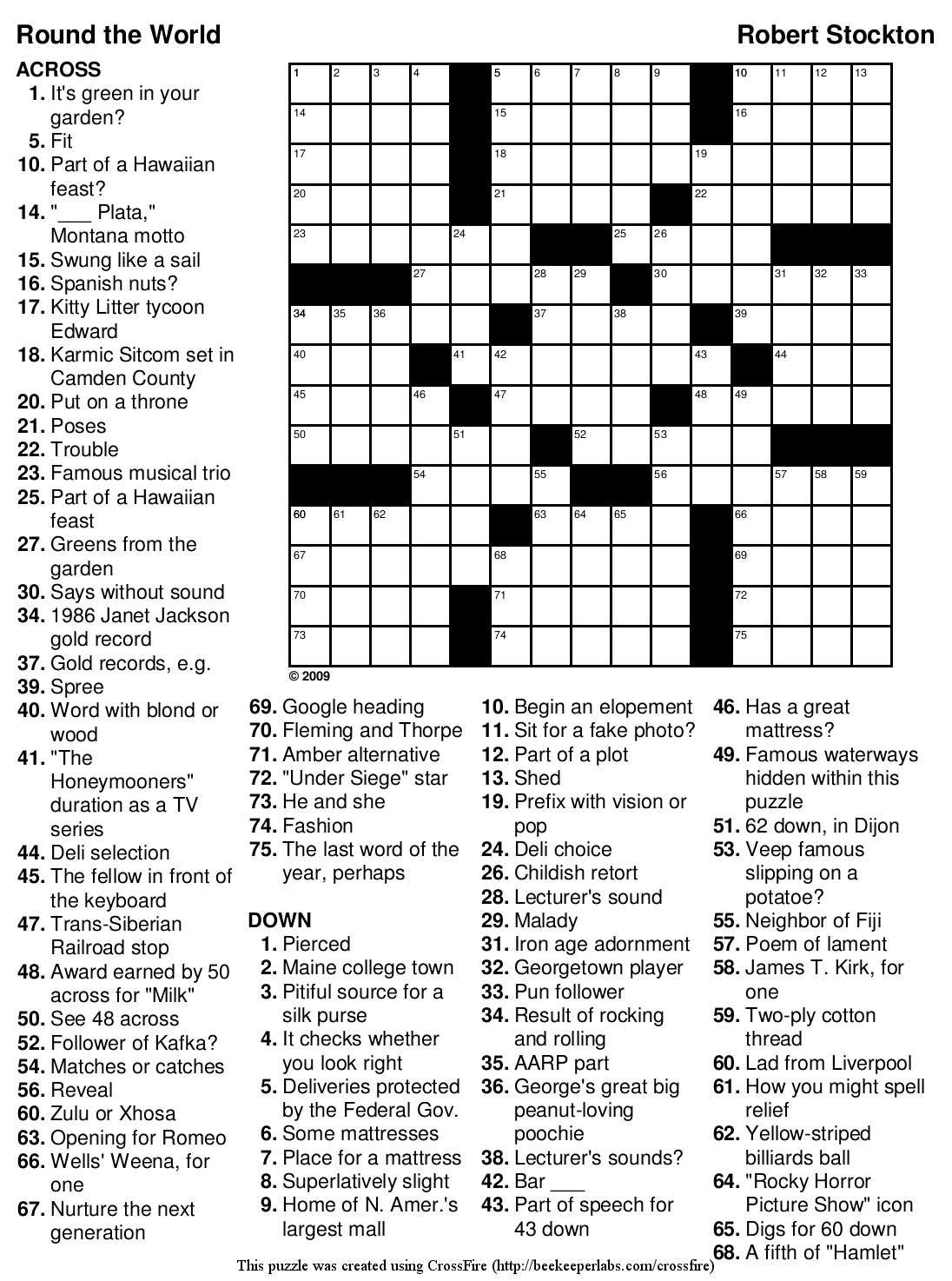 Large Print Crosswords Free Printables Printable Sight Words List