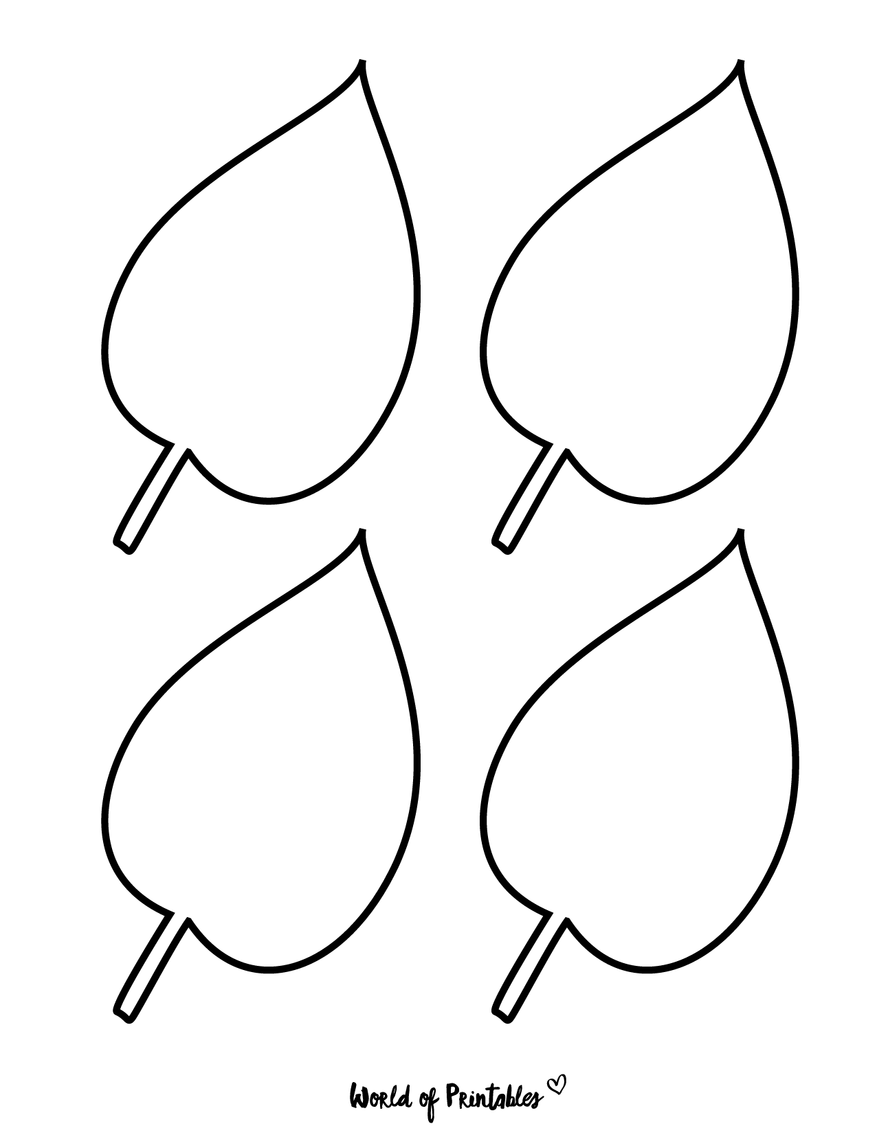 Leaf Template Free Printables The Best Ideas For Kids 51 OFF