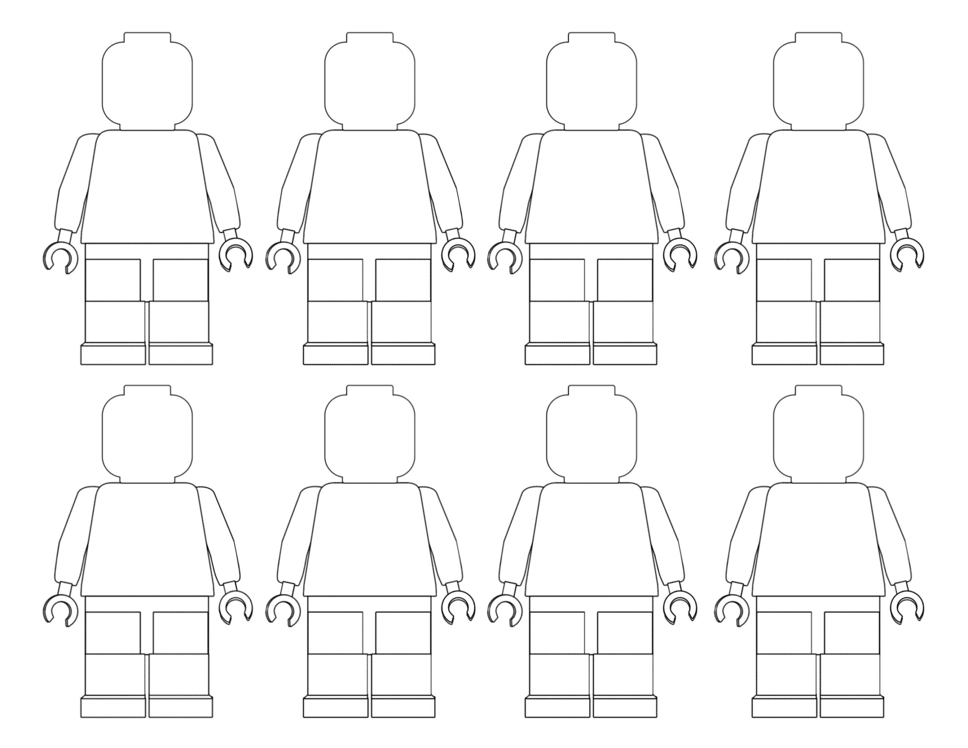 LEGO Blocks Coloring Pages Printable