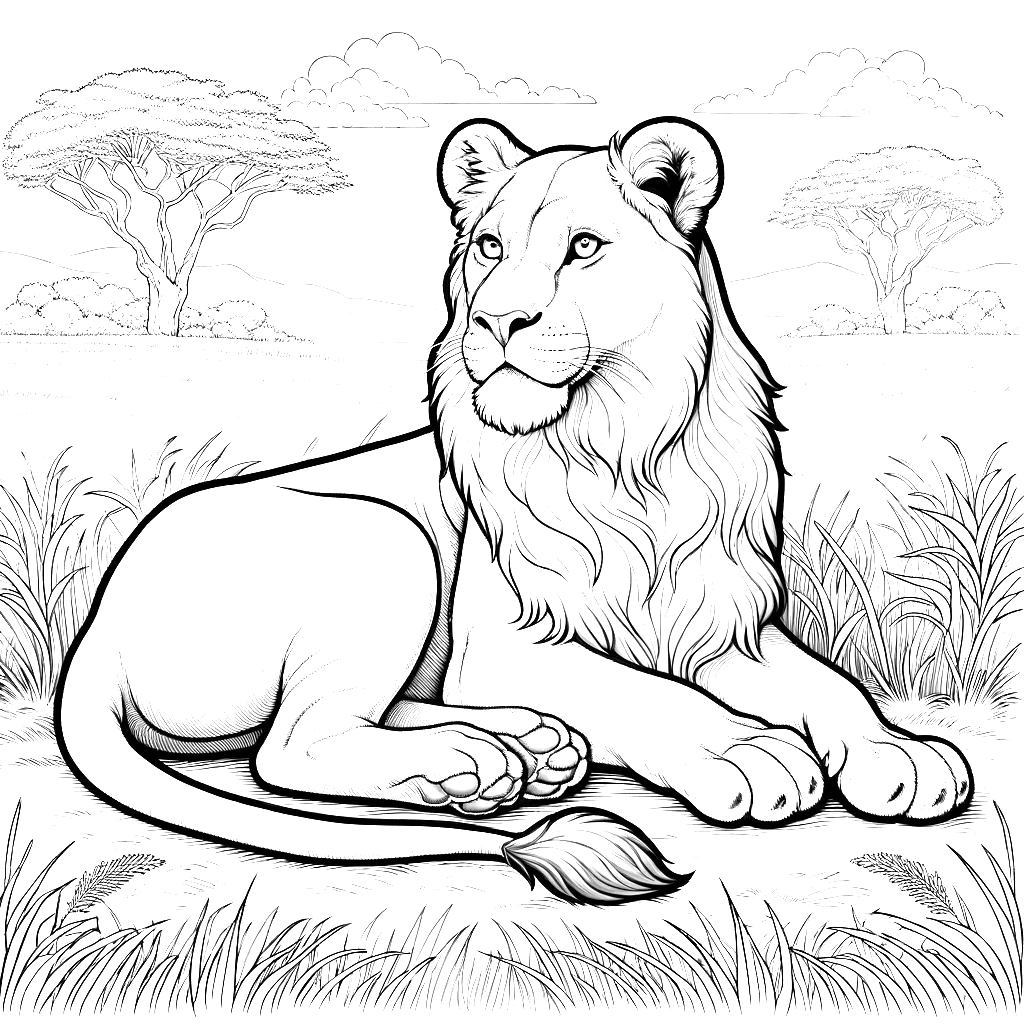 Lion Coloring Pages 7 Coloring Pages Gem