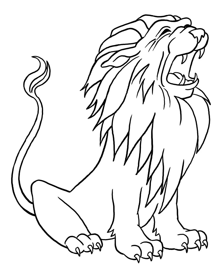 Lion Roaring Coloring Play Free Coloring Game Online