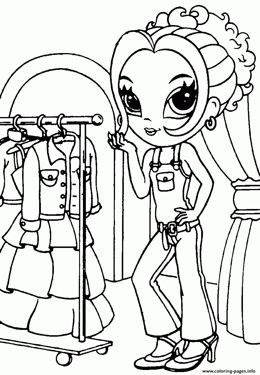 Lisa Frank Shopping Coloring Pages Printable