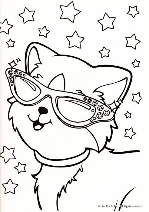 Lisa Frank Tiger Coloring Pages Coloring Home