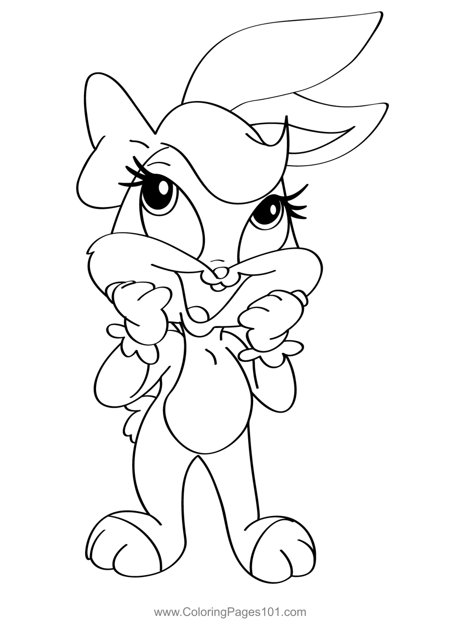 Lola Bunny Coloring Pages Free Printable Lola Bunny C Vrogue co