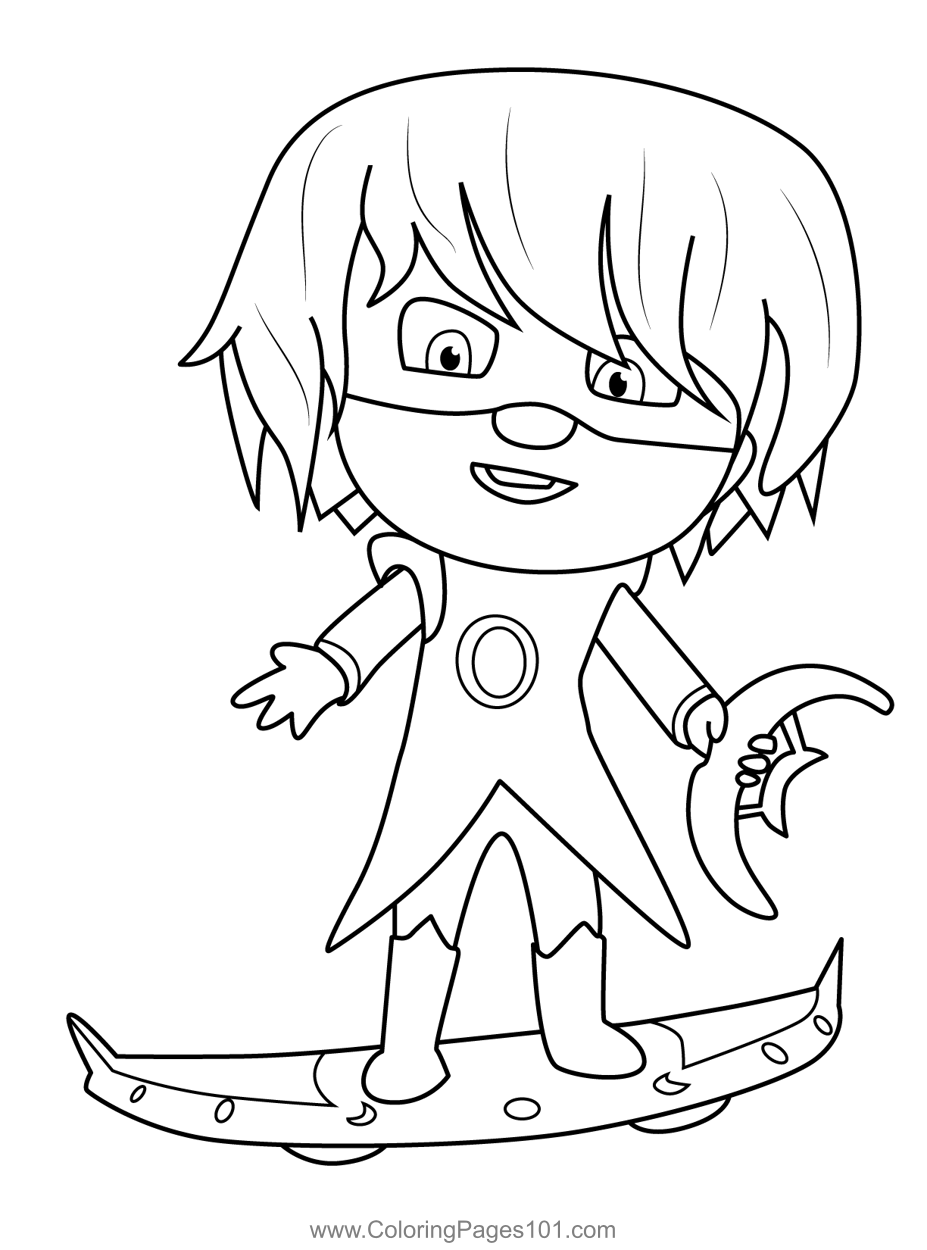 Luna Girl PJ Masks Coloring Page For Kids Free PJ Masks Printable 