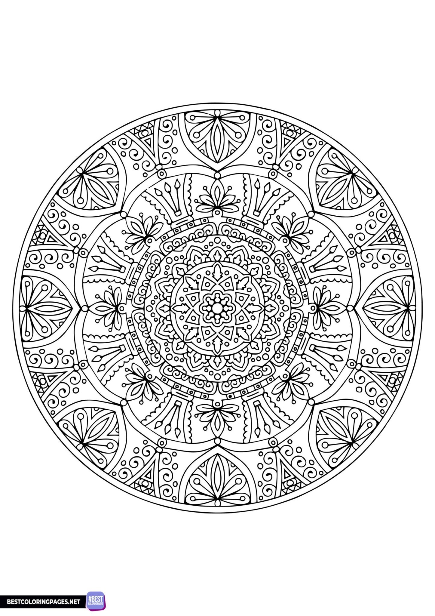 Mandala Coloring Page Free Printable Free Printable Coloring Pages