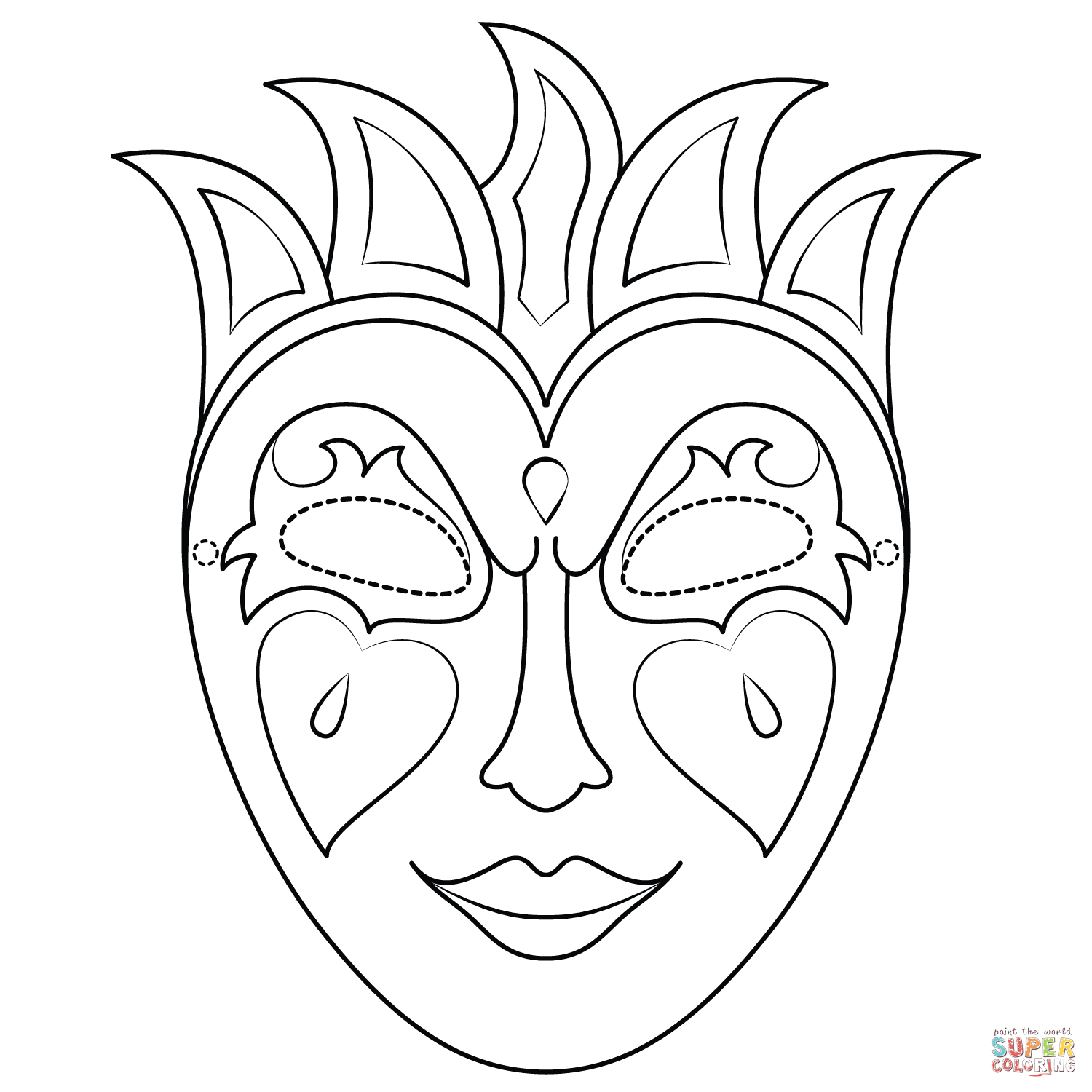 Mardi Gras Mask Template Printable Printable Free Templates