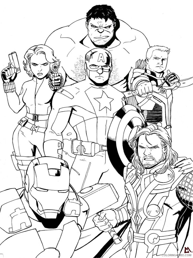 Marvel Superhero Coloring Pages Superheroes Printable 2020 