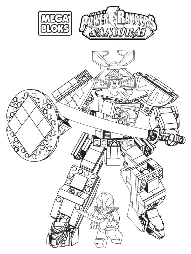 MegaZord CBook ai Power Rangers Kids Coloring Pages