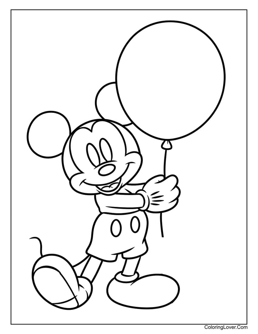 Mickey Mouse Cartoon Images Free To Color Infoupdate