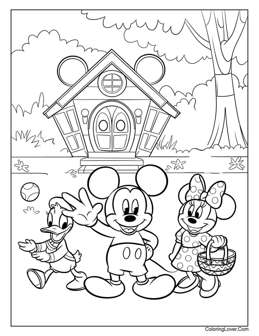 Mickey Mouse Coloring Pages Free Printable Pdf Infoupdate