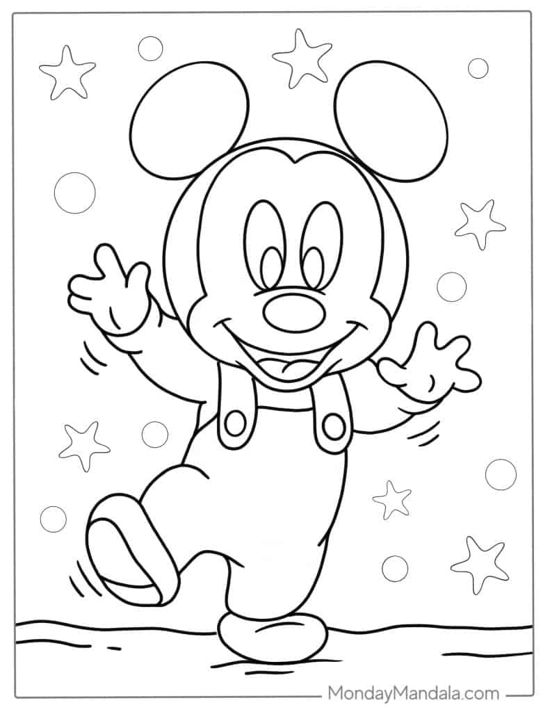 Mickey Mouse Coloring Pages Free Printable Pdf Infoupdate