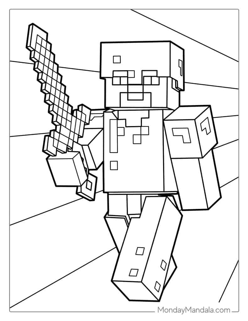 Minecraft Coloring Pages Free Printable Pdf Infoupdate