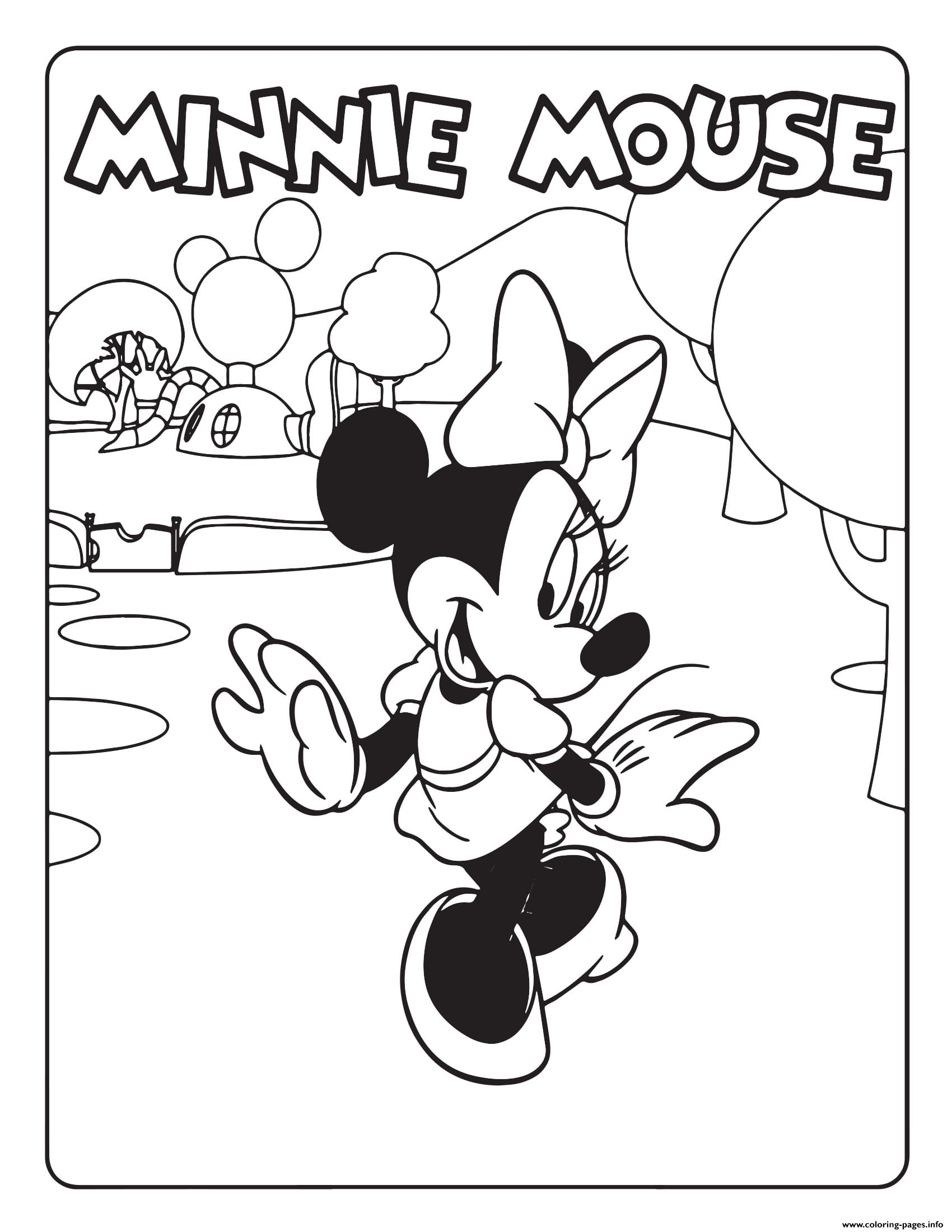 Minnie Mouse Coloring Pages Printable