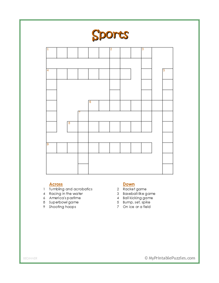 MLB Teams Crossword Puzzle My Printable Puzzles