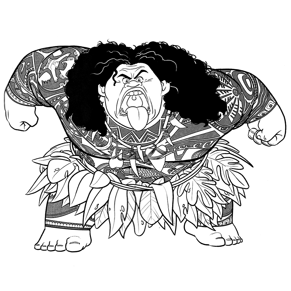 Moana Coloring Pages Coloring rocks