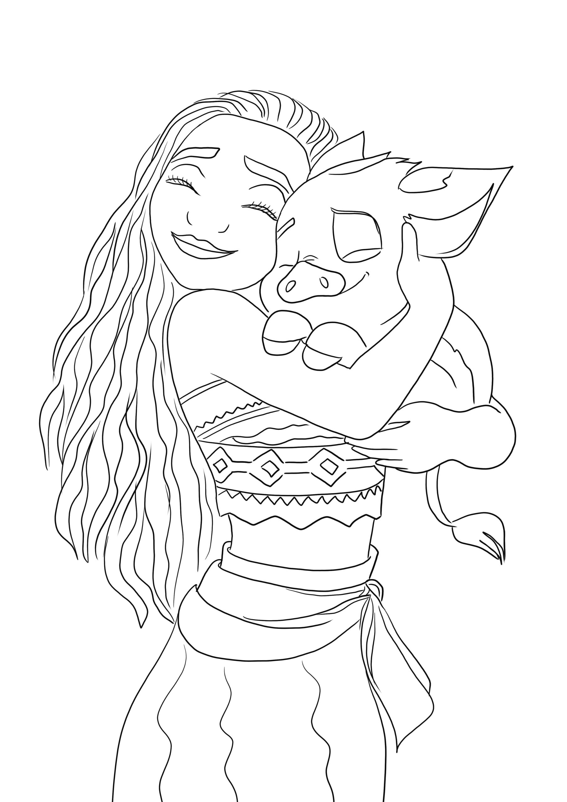 Moana Coloring Pages Free Printable Jethro Jeff