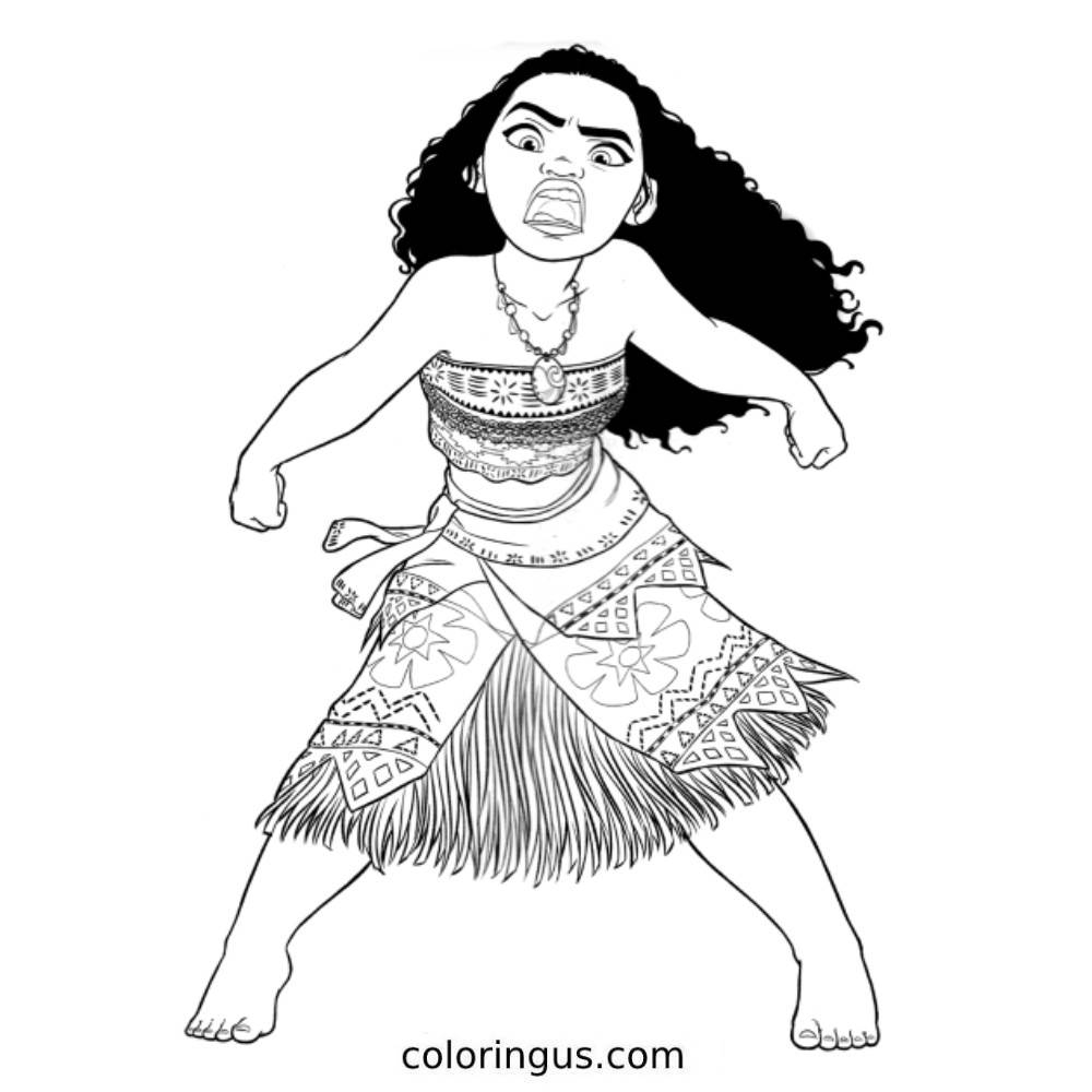 Moana Coloring Pages Free Printable PDF 