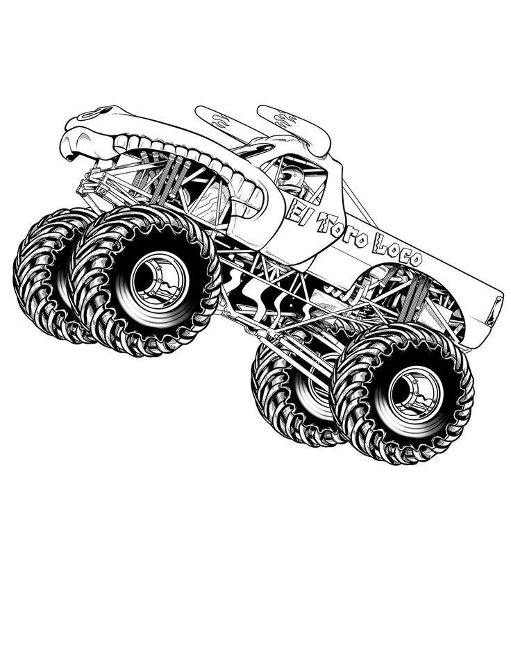 Monster Jam Coloring Pages Best Coloring Pages For Kids