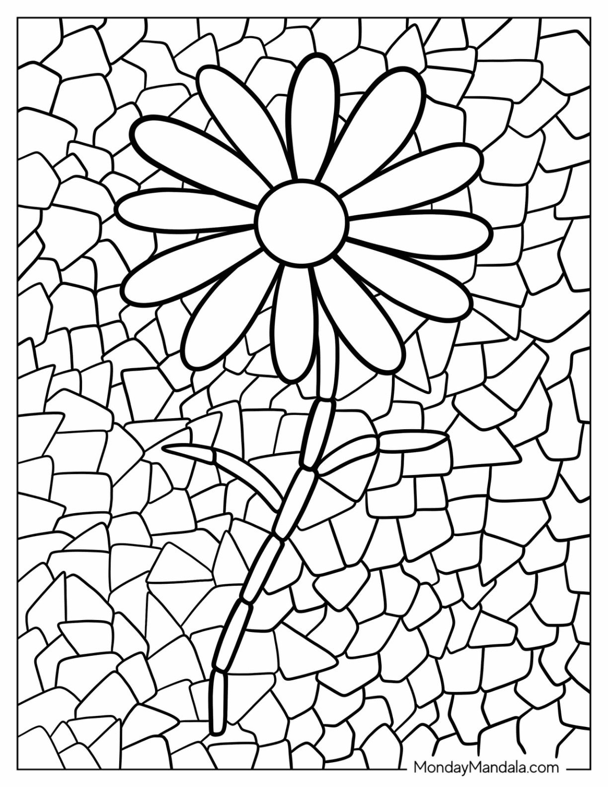 Mosaic Coloring Pages Printable Coloring Pages