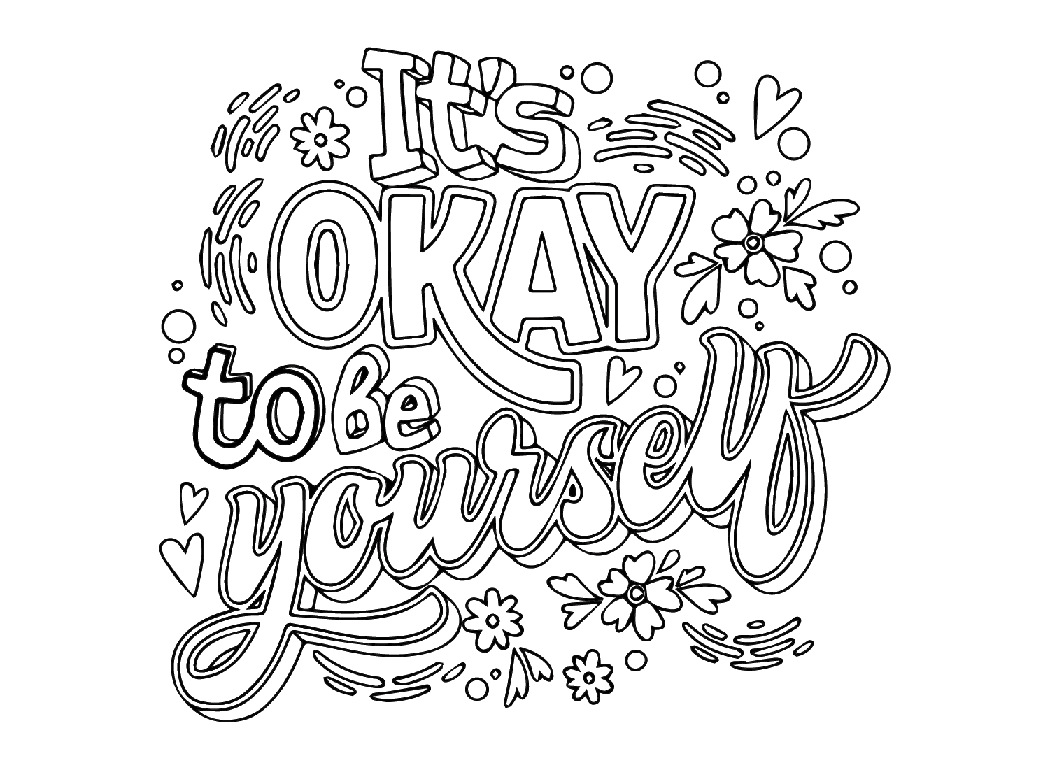 Motivational Quote Coloring Page Free Printable Coloring Pages