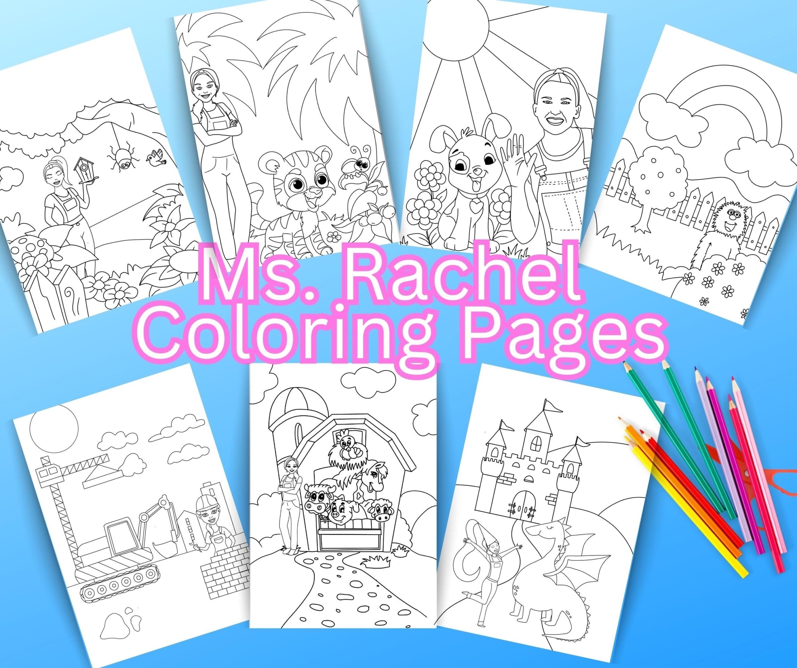 MS RACHEL COLORING Pages Ms Rachel Party Printable Ms Rachel 