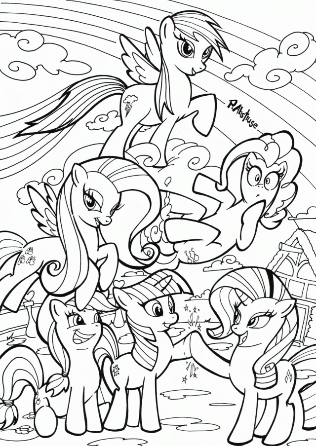 My Little Pony Friendship Is Magic Printable Coloring Pages Coloring Home