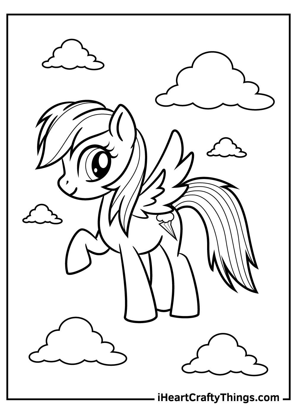 My Little Pony Rainbow Dash Free Coloring Pages Infoupdate