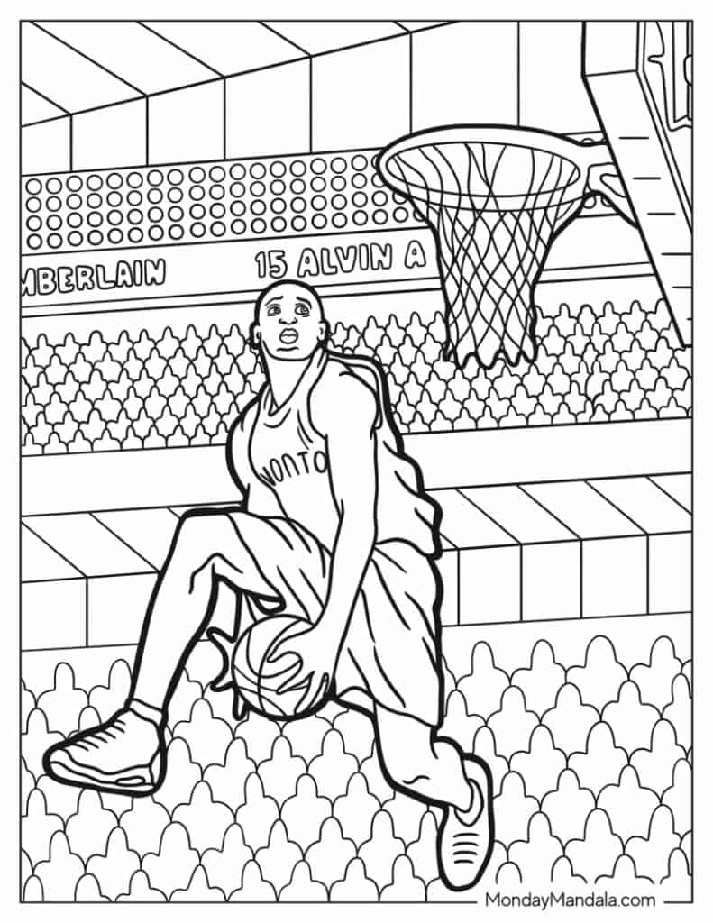 Nba Coloring Pages Nba Players