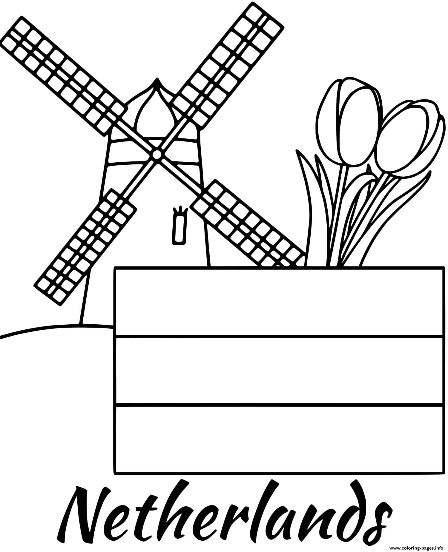 Netherlands Flag Coloring Page Flag Coloring Pages Coloring Pages 