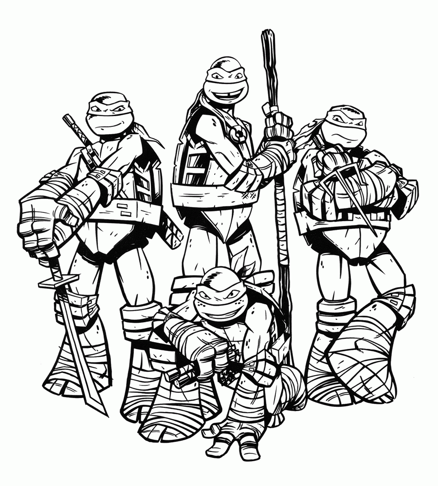 Nick Tmnt Coloring Pages