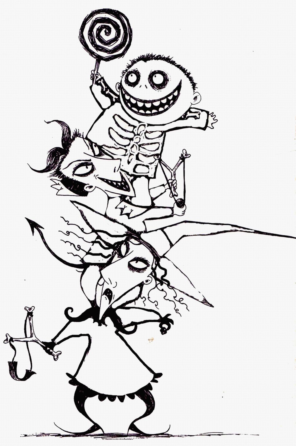Nightmare Before Christmas Coloring Pages Printable Coloring Home