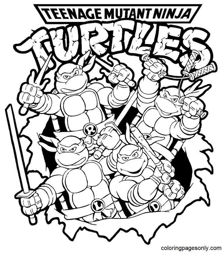 Ninja Turtles Coloring Pages Turtle Coloring Pages Ninja Turtle