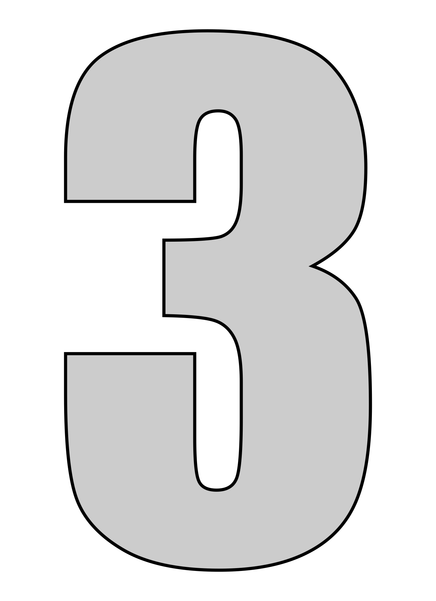 Number 3 Templates 10 Free PDF Printables Printablee