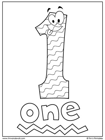 Number Coloring Pages Tim 39 s Printables