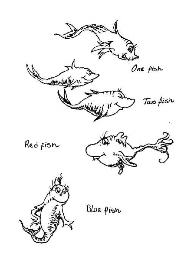One Fish Two Fish Free Coloring Pages Coloring Home