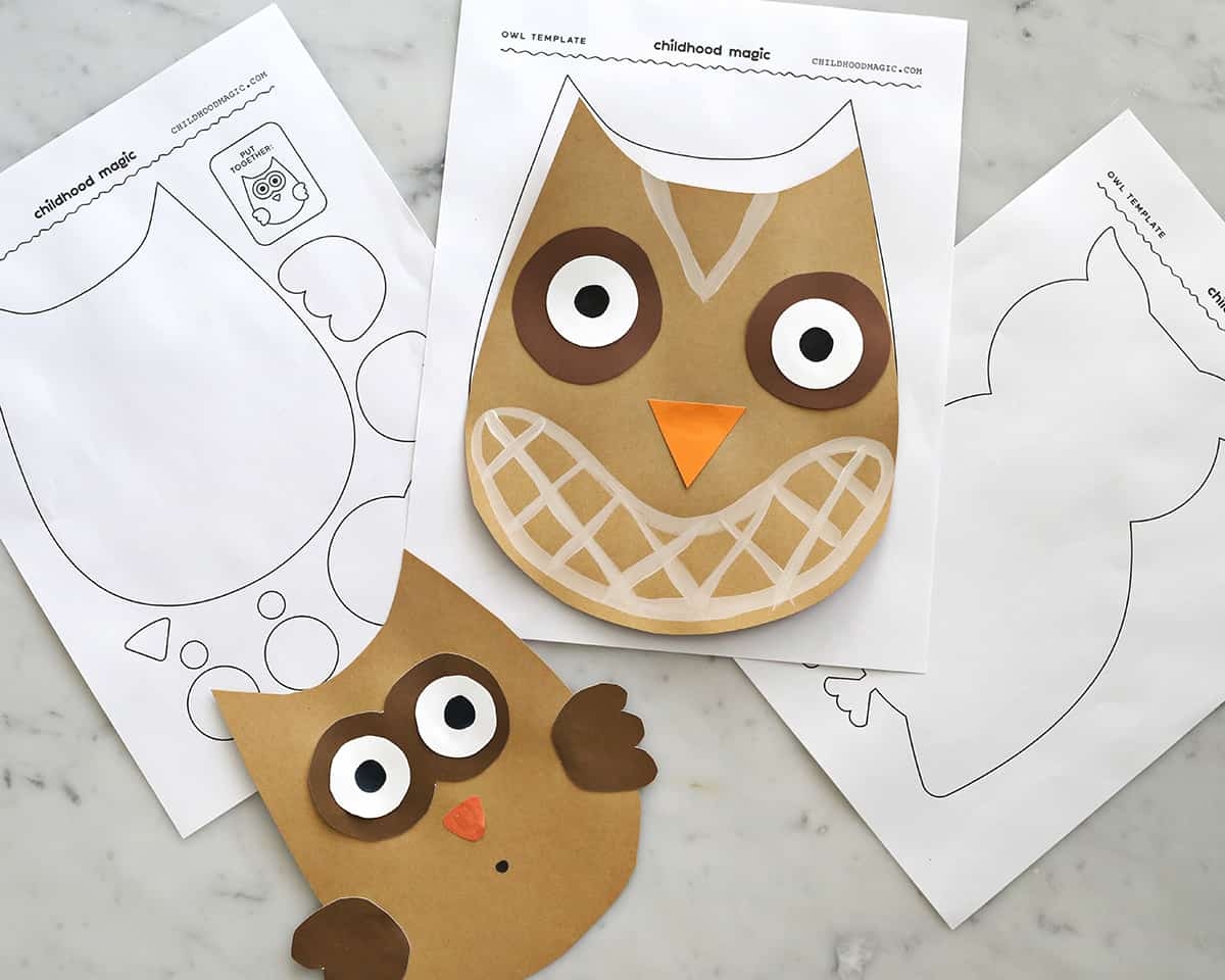 Owl Template Childhood Magic