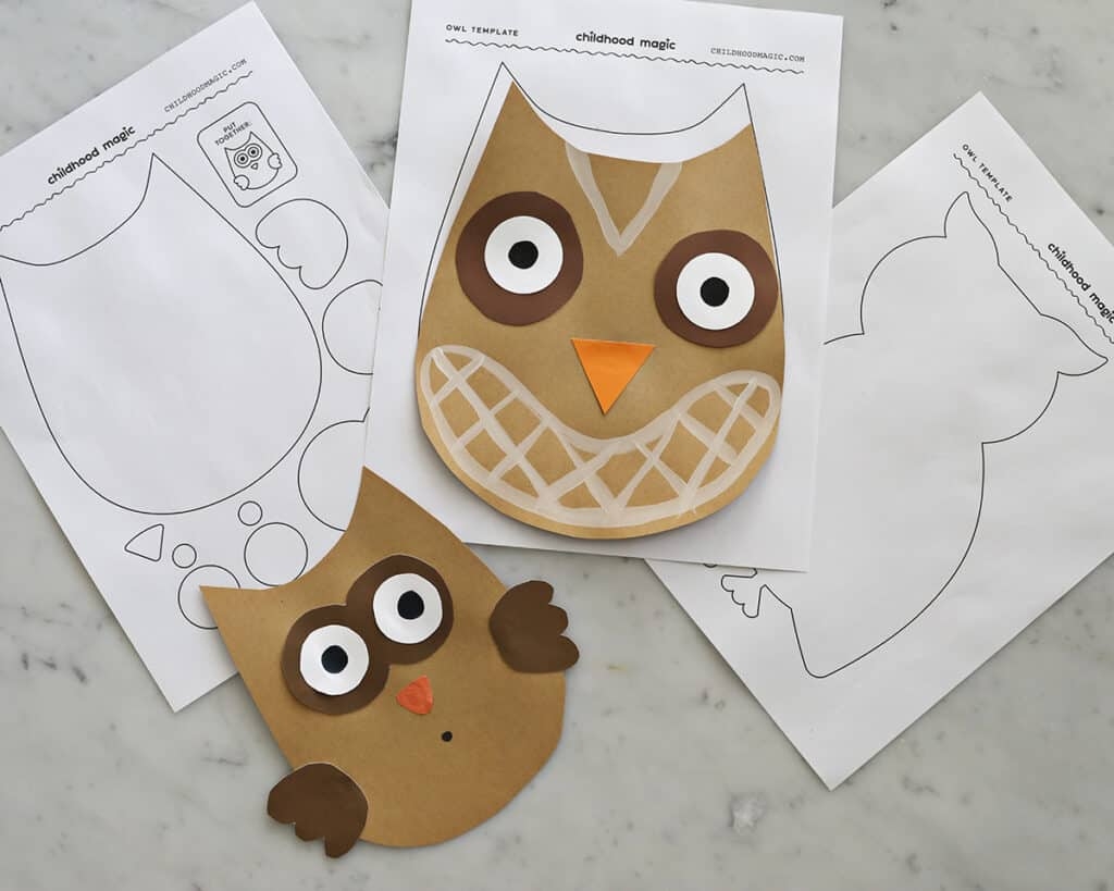 Owl Template Free Printable Childhood Magic