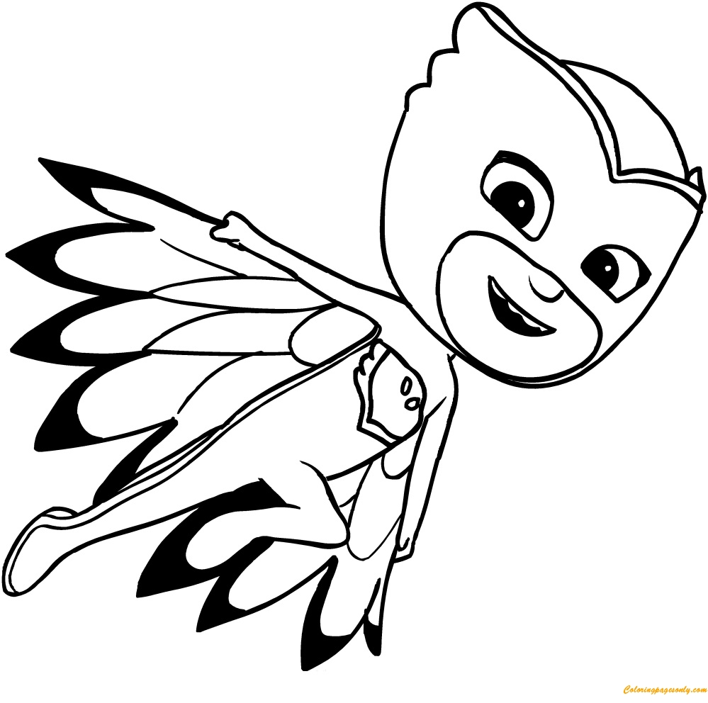 Owlette Pj Mask Coloring Page Free Printable Coloring Pages